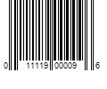 Barcode Image for UPC code 011119000096