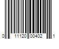 Barcode Image for UPC code 011120004021