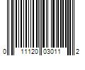 Barcode Image for UPC code 011120030112