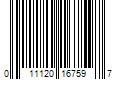 Barcode Image for UPC code 011120167597