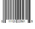 Barcode Image for UPC code 011120225815