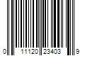 Barcode Image for UPC code 011120234039