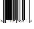 Barcode Image for UPC code 011120243178