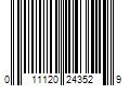 Barcode Image for UPC code 011120243529