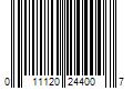 Barcode Image for UPC code 011120244007