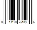 Barcode Image for UPC code 011120251036