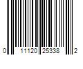 Barcode Image for UPC code 011120253382