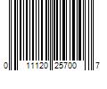 Barcode Image for UPC code 011120257007