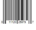 Barcode Image for UPC code 011120259797