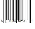 Barcode Image for UPC code 011120260311