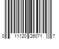 Barcode Image for UPC code 011120260717