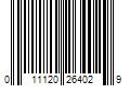 Barcode Image for UPC code 011120264029