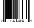 Barcode Image for UPC code 011120265835