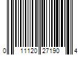 Barcode Image for UPC code 011120271904