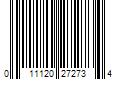 Barcode Image for UPC code 011120272734