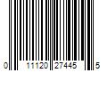 Barcode Image for UPC code 011120274455