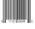 Barcode Image for UPC code 011121000060