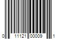 Barcode Image for UPC code 011121000091