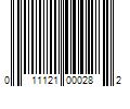 Barcode Image for UPC code 011121000282