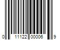 Barcode Image for UPC code 011122000069