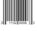 Barcode Image for UPC code 011122000083