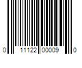 Barcode Image for UPC code 011122000090