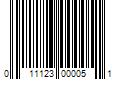 Barcode Image for UPC code 011123000051