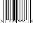 Barcode Image for UPC code 011123000068