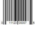 Barcode Image for UPC code 011123000075