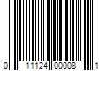 Barcode Image for UPC code 011124000081