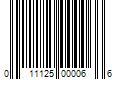 Barcode Image for UPC code 011125000066