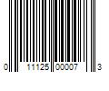 Barcode Image for UPC code 011125000073