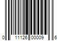 Barcode Image for UPC code 011126000096