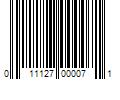 Barcode Image for UPC code 011127000071