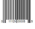 Barcode Image for UPC code 011129000055