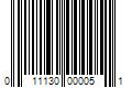 Barcode Image for UPC code 011130000051