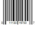 Barcode Image for UPC code 011130157007