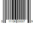 Barcode Image for UPC code 011136000079