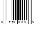 Barcode Image for UPC code 011136000093