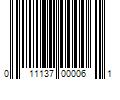 Barcode Image for UPC code 011137000061