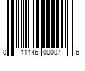 Barcode Image for UPC code 011146000076