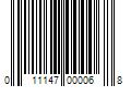 Barcode Image for UPC code 011147000068