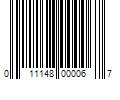 Barcode Image for UPC code 011148000067