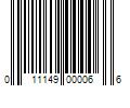 Barcode Image for UPC code 011149000066