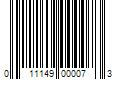 Barcode Image for UPC code 011149000073