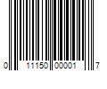 Barcode Image for UPC code 011150000017