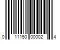 Barcode Image for UPC code 011150000024