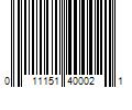 Barcode Image for UPC code 011151400021