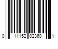 Barcode Image for UPC code 011152023601