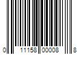 Barcode Image for UPC code 011158000088